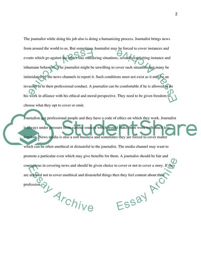 The New Ethics of Journalism