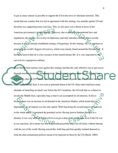 Causes of Inter-state Conflicts Between U.S. and Iraq