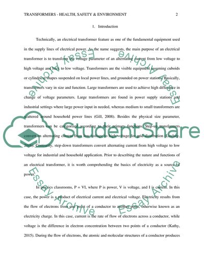 Health, Safety & Environmental Issues of Electrical Transformers