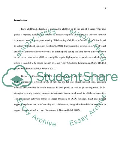 Analysis and Comprehensive View of the Quality and Effectiveness of Preschool Education