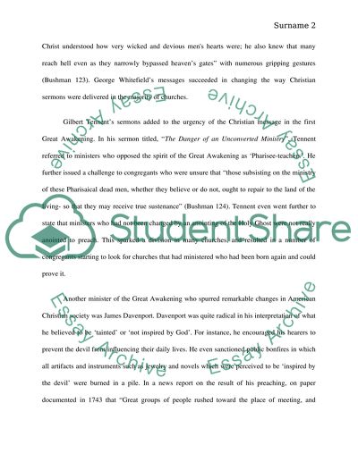 Awakening Religious Tensions