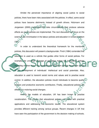 Social Policies Analysis