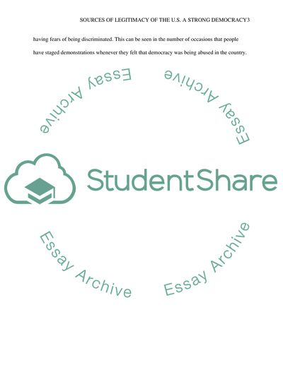 Strongest sources of legitimacy