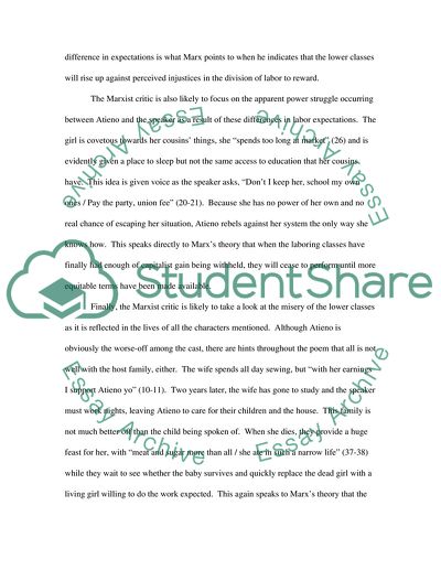 Marxist Perspective on A Freedom Song