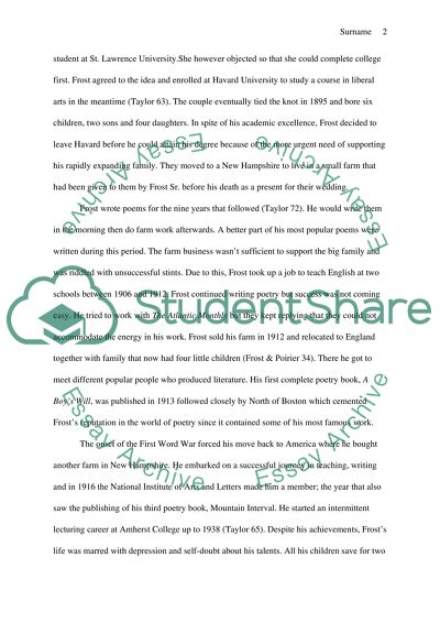 The Life of Robert Frost