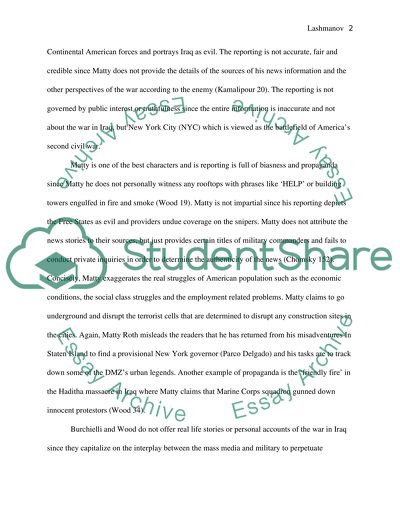 Role of Propaganda in DMZ Graphics Novels