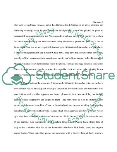 Gender and Race in Picassos Les Demoiselles
