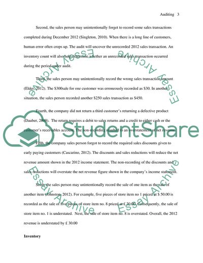 Auditing of Havelock Europa Plc