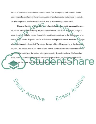 Price Elasticity of Demand