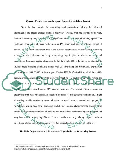 Advertising and promotion