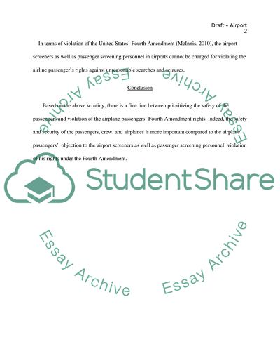 Airport Passenger Screening
