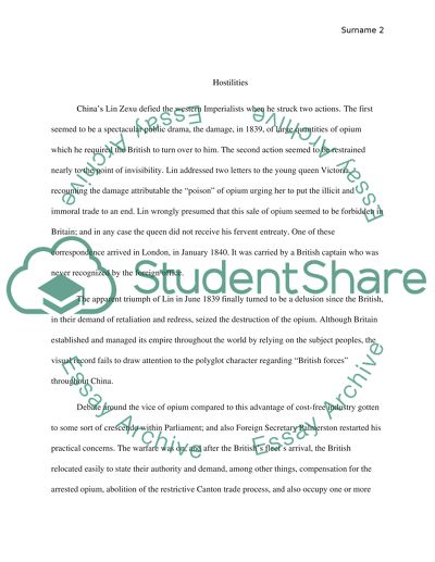 Reasons for Opium Wars