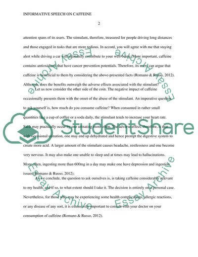 The Relevance of Consuming Caffeine in Regard to Health