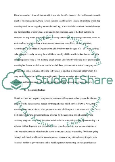 Social, Cultural and Economic Context of Health