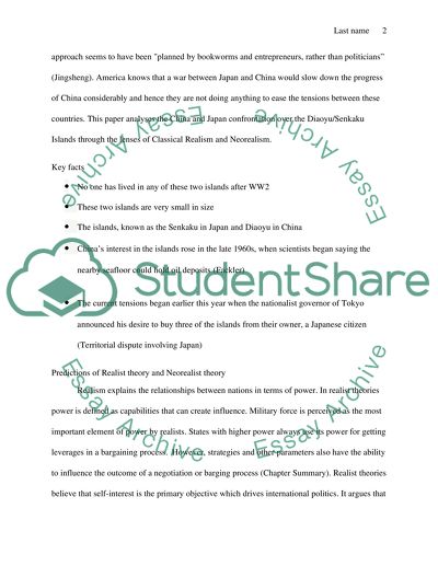 China-Japan Conflict