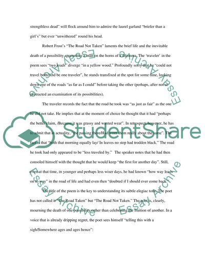 The Road Not Taken by Robert Frost