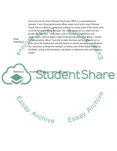 Seeking to Expand Experience in Nursing