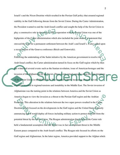 The middle east and the cold war