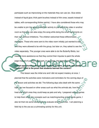 Creative Art Lesson Plan