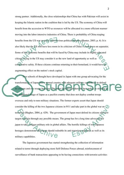 How China and Japan reacted to the war on terror