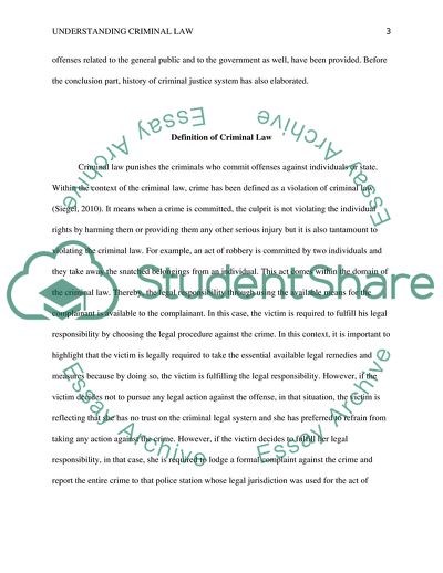 Understanding Criminal Law