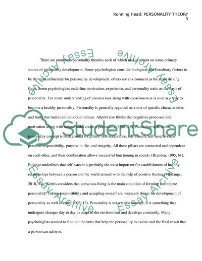 The Concept of Personality and Personality Theory