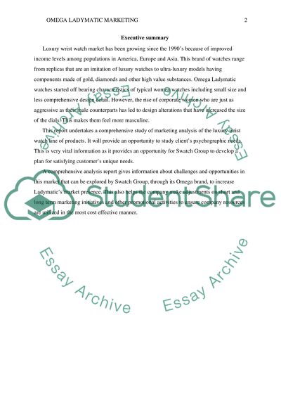 Omega Ladymatic Market Analysis