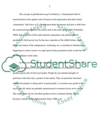 How is the contemporary globalization altering or undermining the Westphalian order