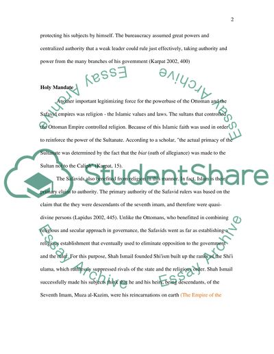 Ottoman and Safavid Empires