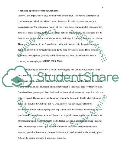 Financing Options for Larger Purchases