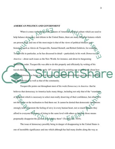 American Politics and Government