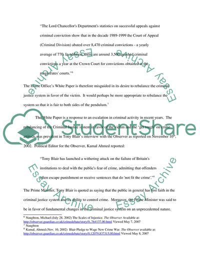Criminal Justice System in England and Wales