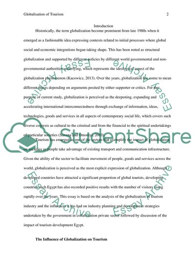 Globalization of Tourism