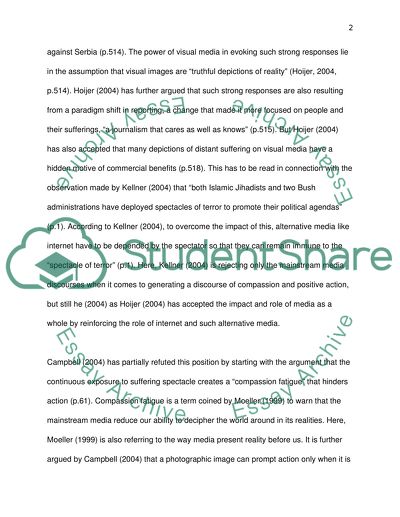 Hoijers Argument on Contemporary Media