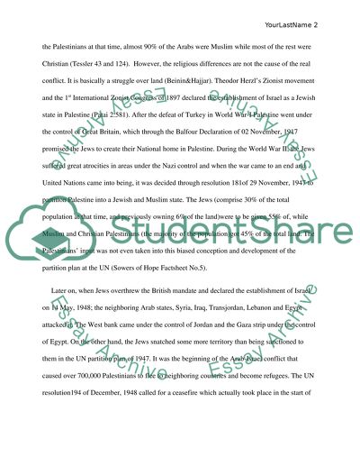 The Arab-Israeli Conflict