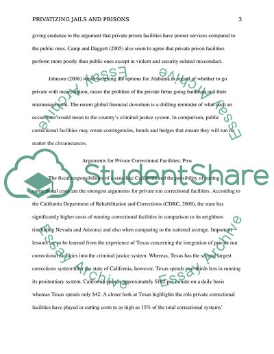 Pros & Cons: Privatizing Jails and Prisons