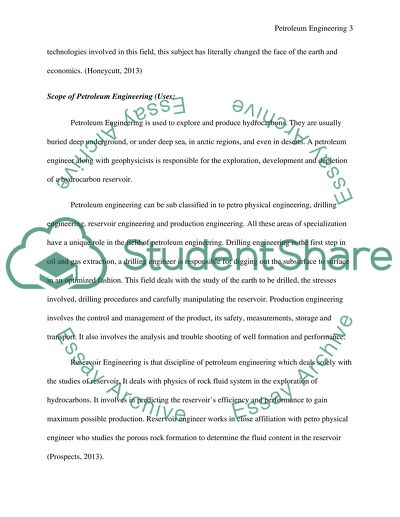 Petroleum engineering