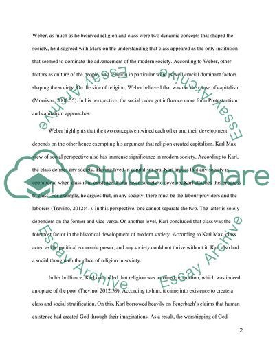 Development of Social Thought by Karl Marx and Max Weber