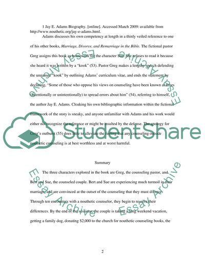 The Case of the Hopeless Marriage. Jay E. Adams