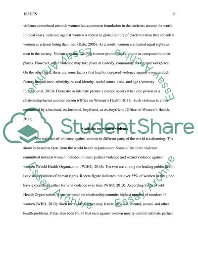 Women Issues, Statistics on Women Violence