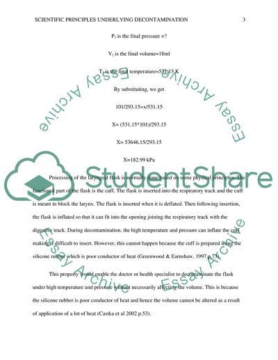 Scientific Principles and the Decontamination