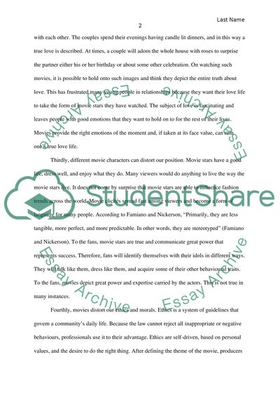 Ways in which Movies distort our image of the World