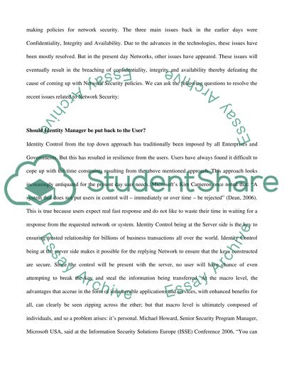 Network Security Control