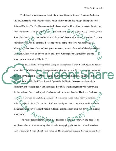 Effect of Immigration on New York City