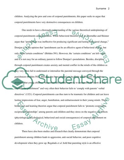 Is Corporal Punishment Effective or Destructive for Children