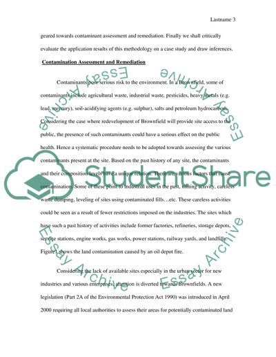 Contamination and Remediation