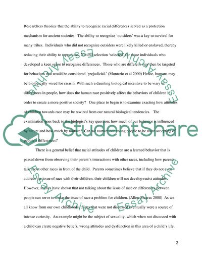 Effects of Racism on Children