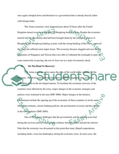 Asian financial crisis of 1997