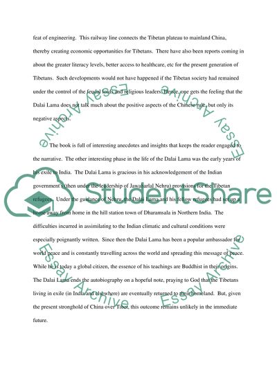 Buddhism: Book Report on the Freedom in Exile