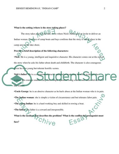 Indian Camp by Hemingway